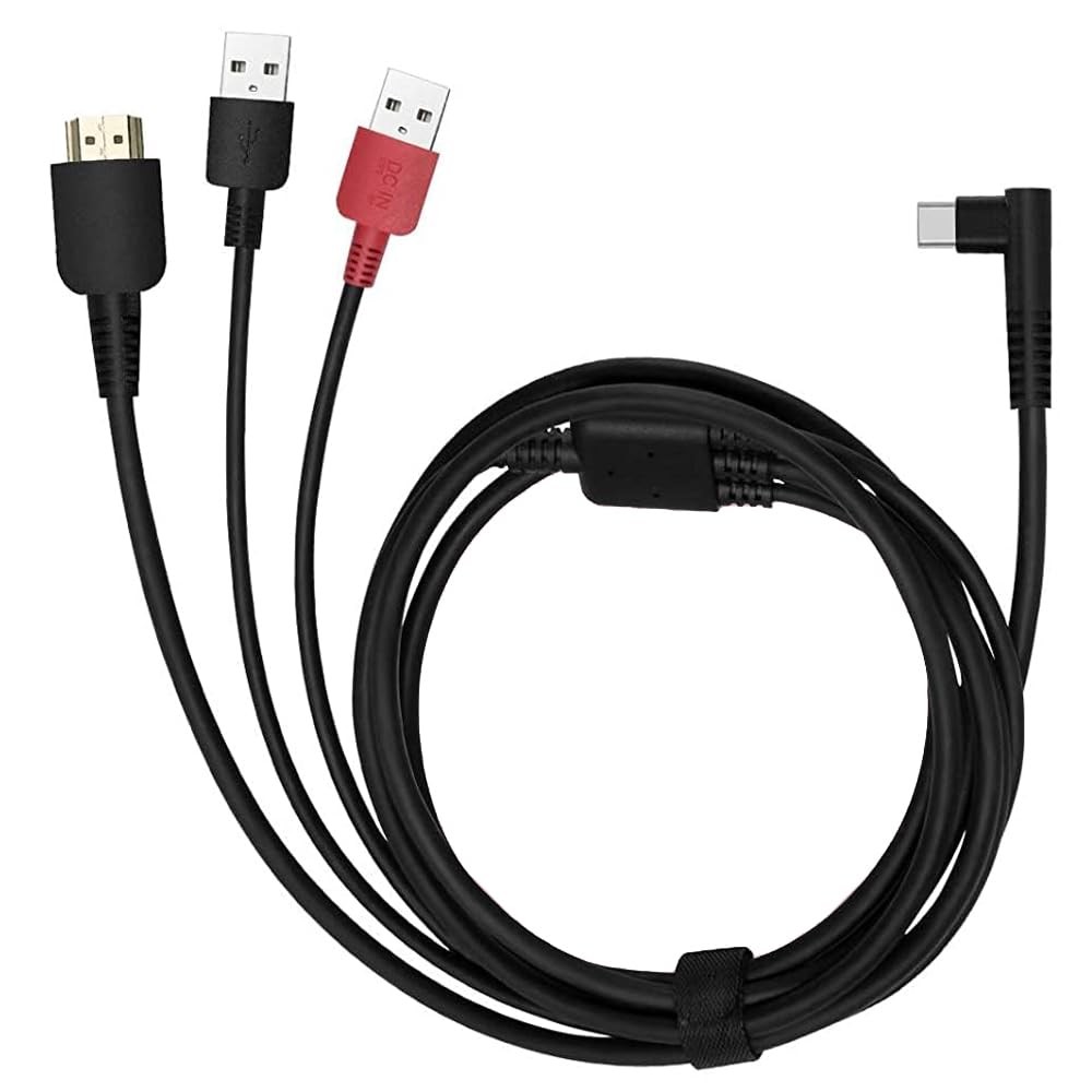 3-in-1 Cable 1.5M for Huion Kamvas 12 13 16 (2021) – Connects Display