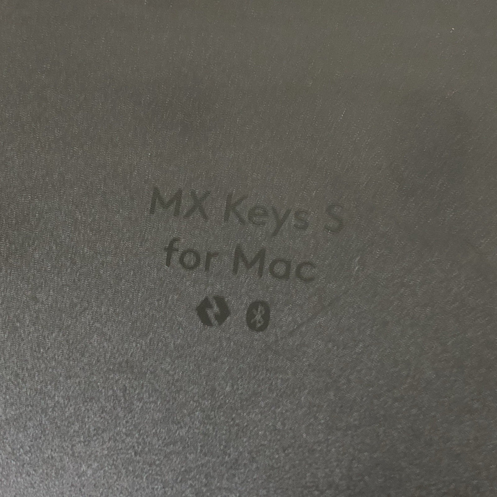 Logitech MX Keys S Wireless Keyboard Gray Black Tested Working *NO DONGLE*