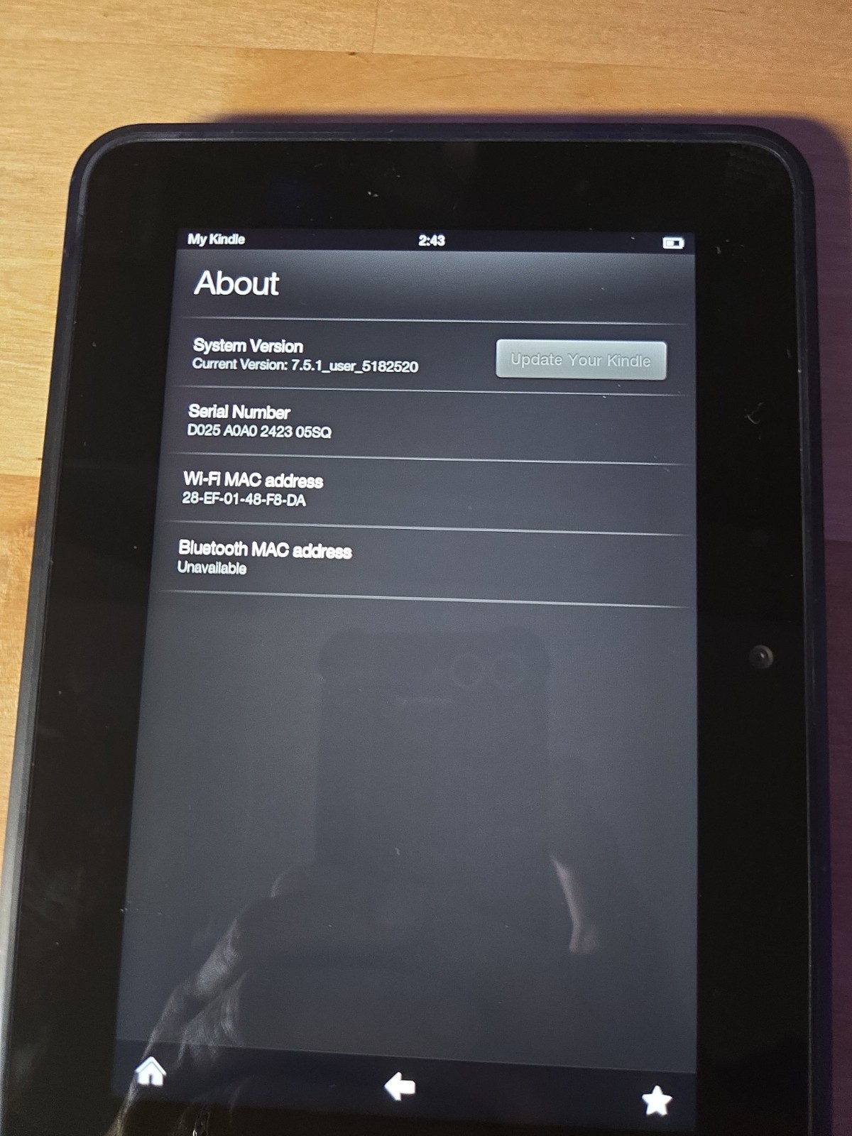 Amazon Kindle Fire HD 7 (2nd Generation) 16GB, Wi-Fi, 7in – Black TESTED WORKS