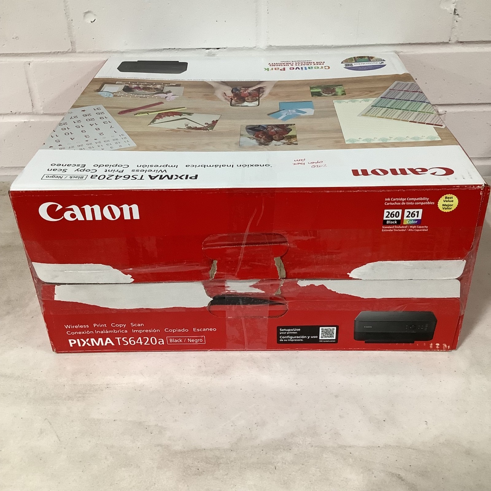 Canon PIXMA TS6420a Wireless All-In-One Inkjet Printer, Black