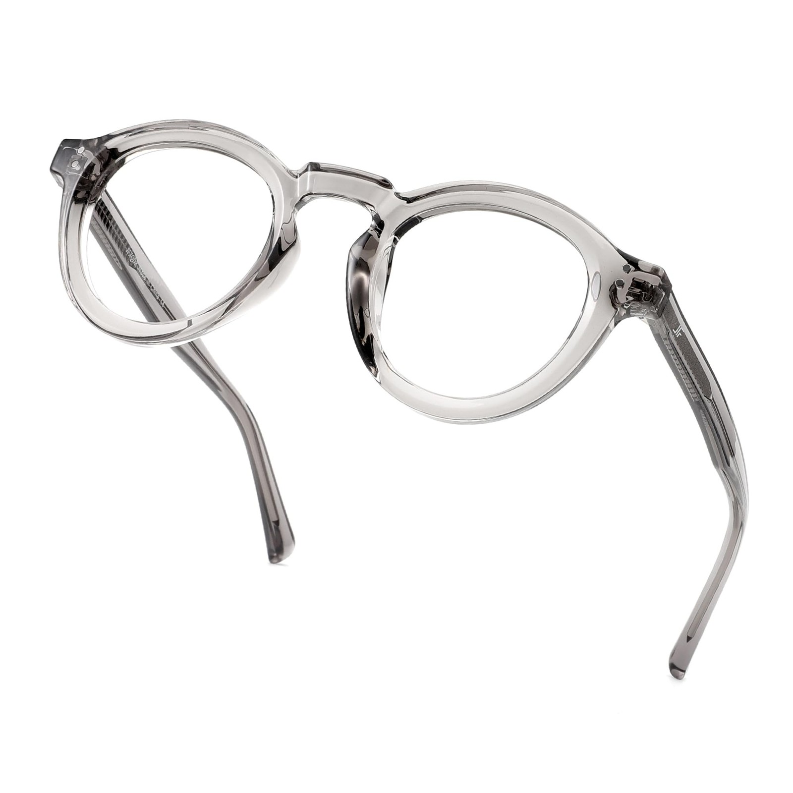Retro Round Blue Light Blocking Glasses, Anti Glare, UV, Women, Men, RF6209