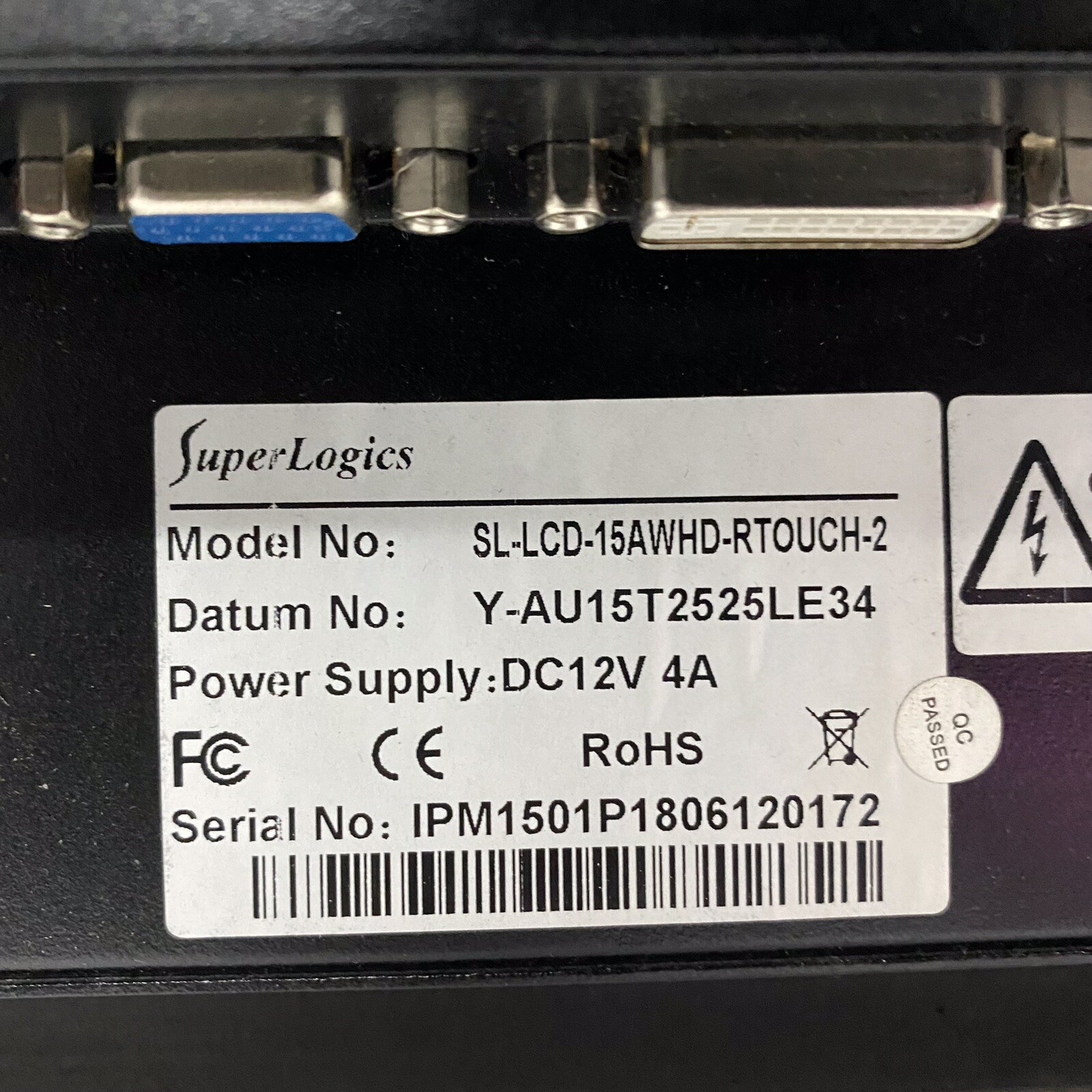 Super Logics SL-LCD-15A-RTOUCH-2