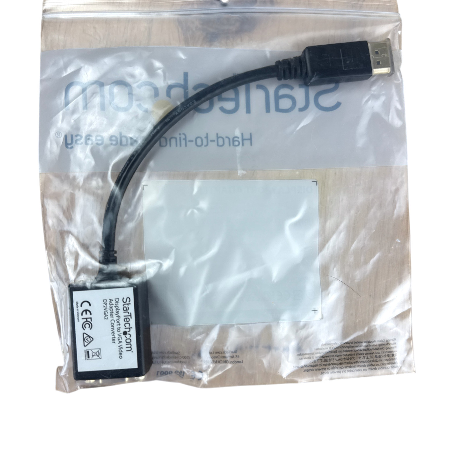 StarTech.com DP2VGA2 DisplayPort to VGA Video Adapter Converter 1080p New