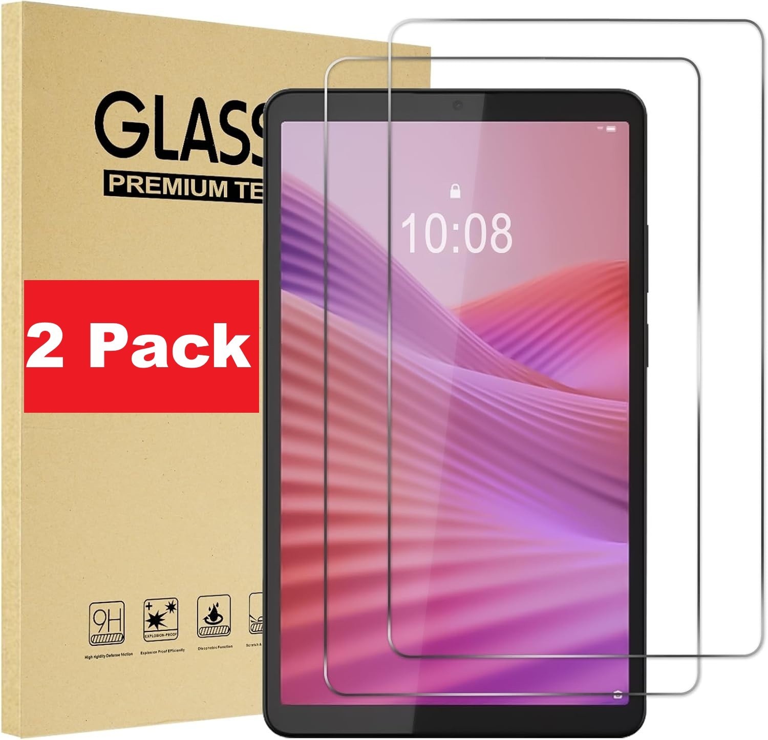 (2 Pack) For Lenovo Tab One 8.7″ TB305/Tab K9 Tempered Glass Screen Protector