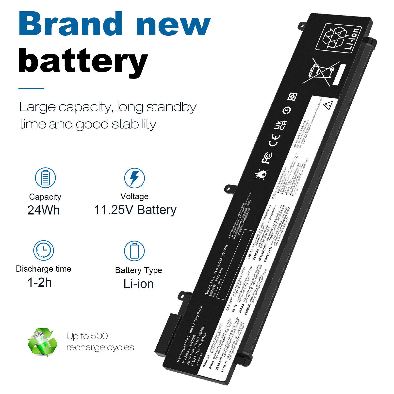 Battery For Lenovo Thinkpad T460s T470s Series 00HW022 00HW023 00HW024 00HW025