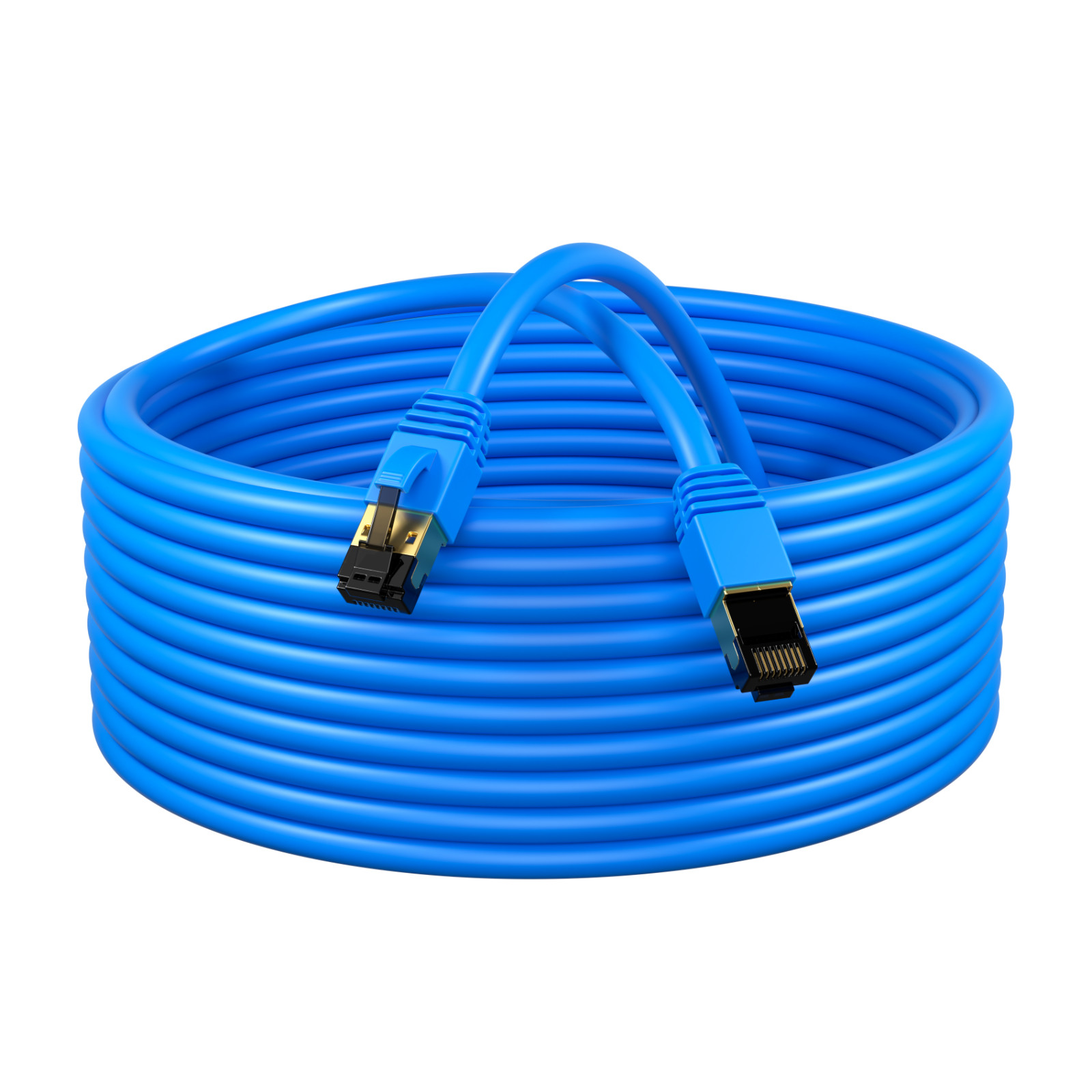 CAT8 Ethernet Cable Super Speed 40Gbps LAN Wire 0.5FT- 75FT Blue Multipack LOT