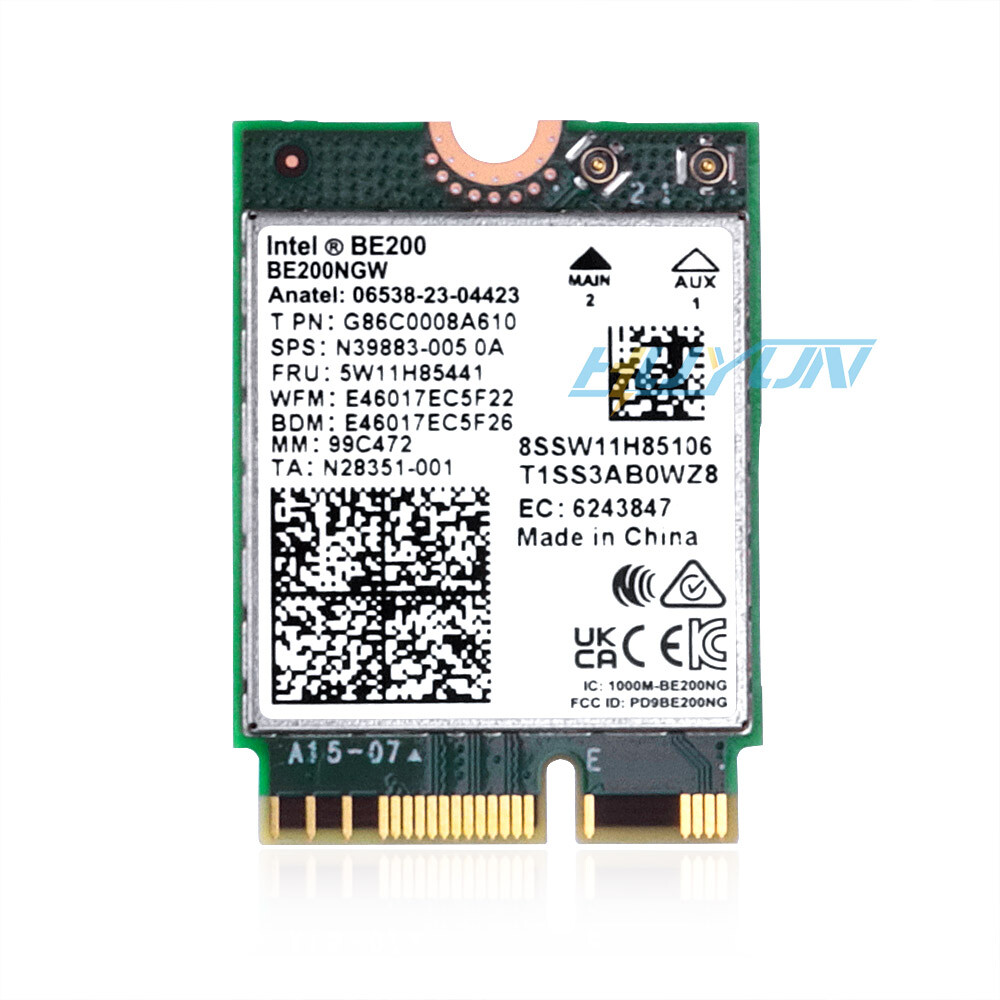 Intel WiFi 7 BE200 BE200NGW NGFF M.2 Wifi Card Tri-band PC wifi Bluetooth 5.4