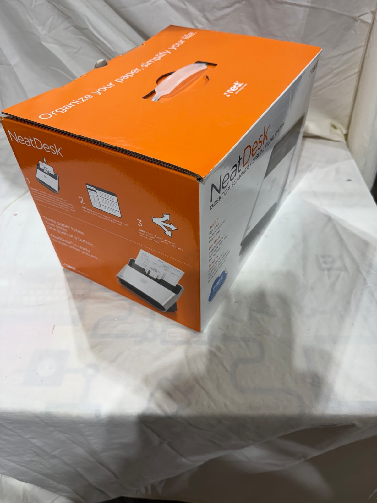 NeatDesk Desktop Scanner Digital Filing System ND-1000 Open Box
