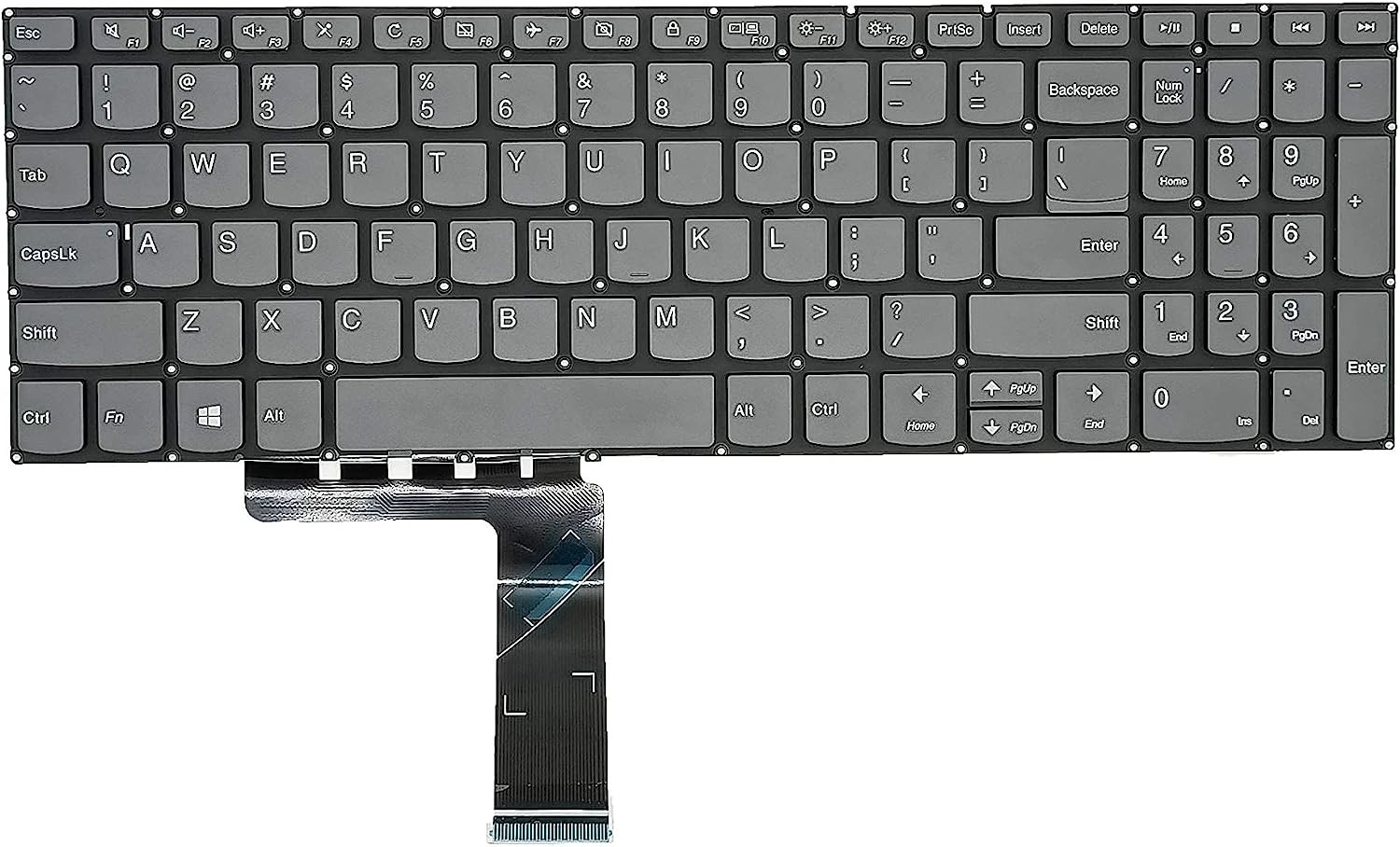 Replacement Keyboard for Lenovo ideapad 3-15IIL05 3-15ADA05 3-15ARE05 3-15IGL…