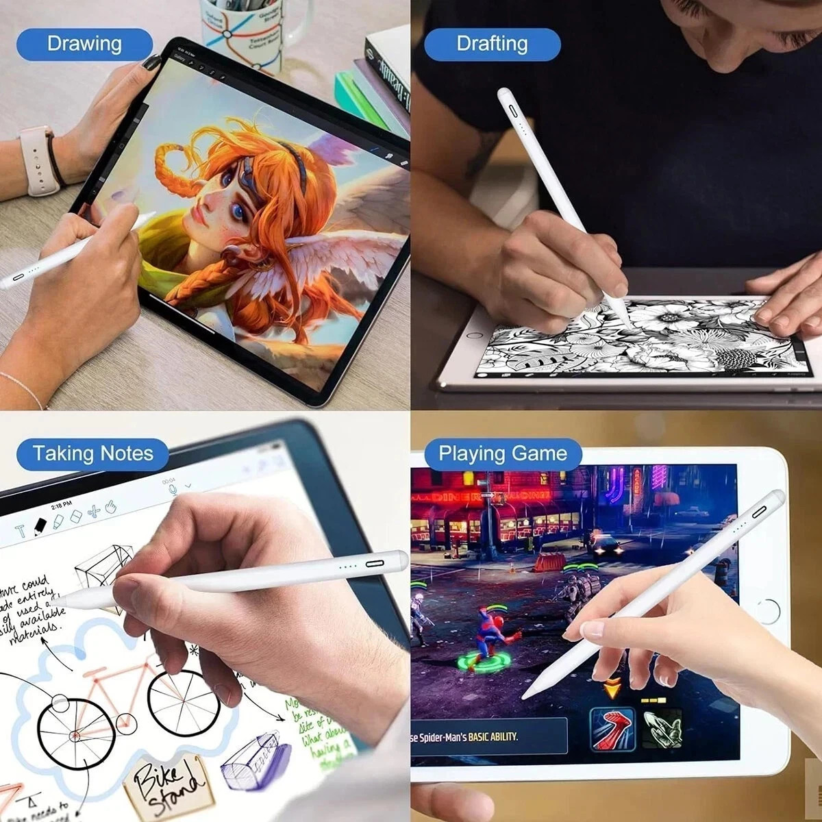 Stylus Pen for iPad 2018-2025, Apple Pencil for iPad 11th A16/10/9/8/7/6 Gen