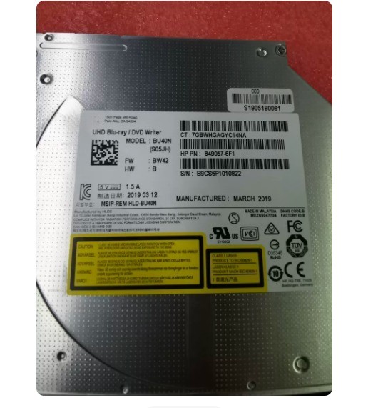 9.5MM Blu ray DVD burner BU40N laptop with built-in Blu ray drive burner