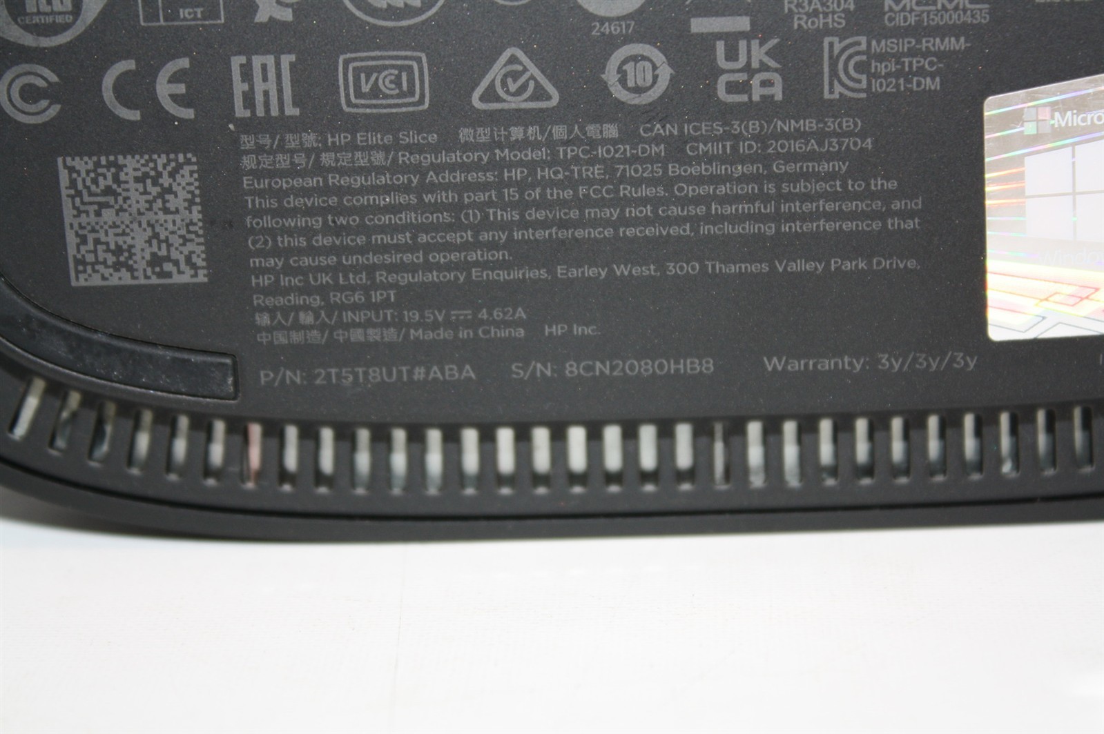 HP Elite Slice G2 MS SRS i5-7500T 2.70GHz RAM 8GB SSD 128GB/Speakers issue