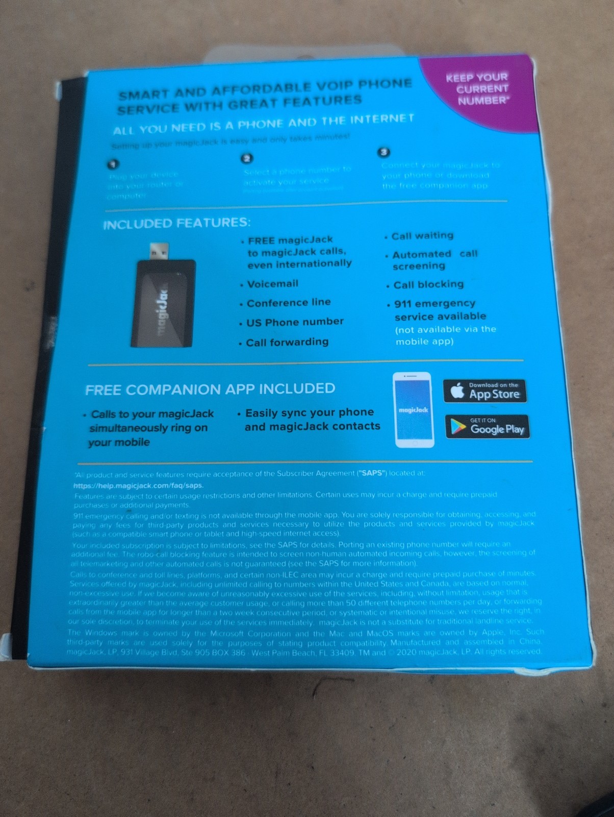 magicJack Home VOIP Adapter – Unlimited US & Canada Calls