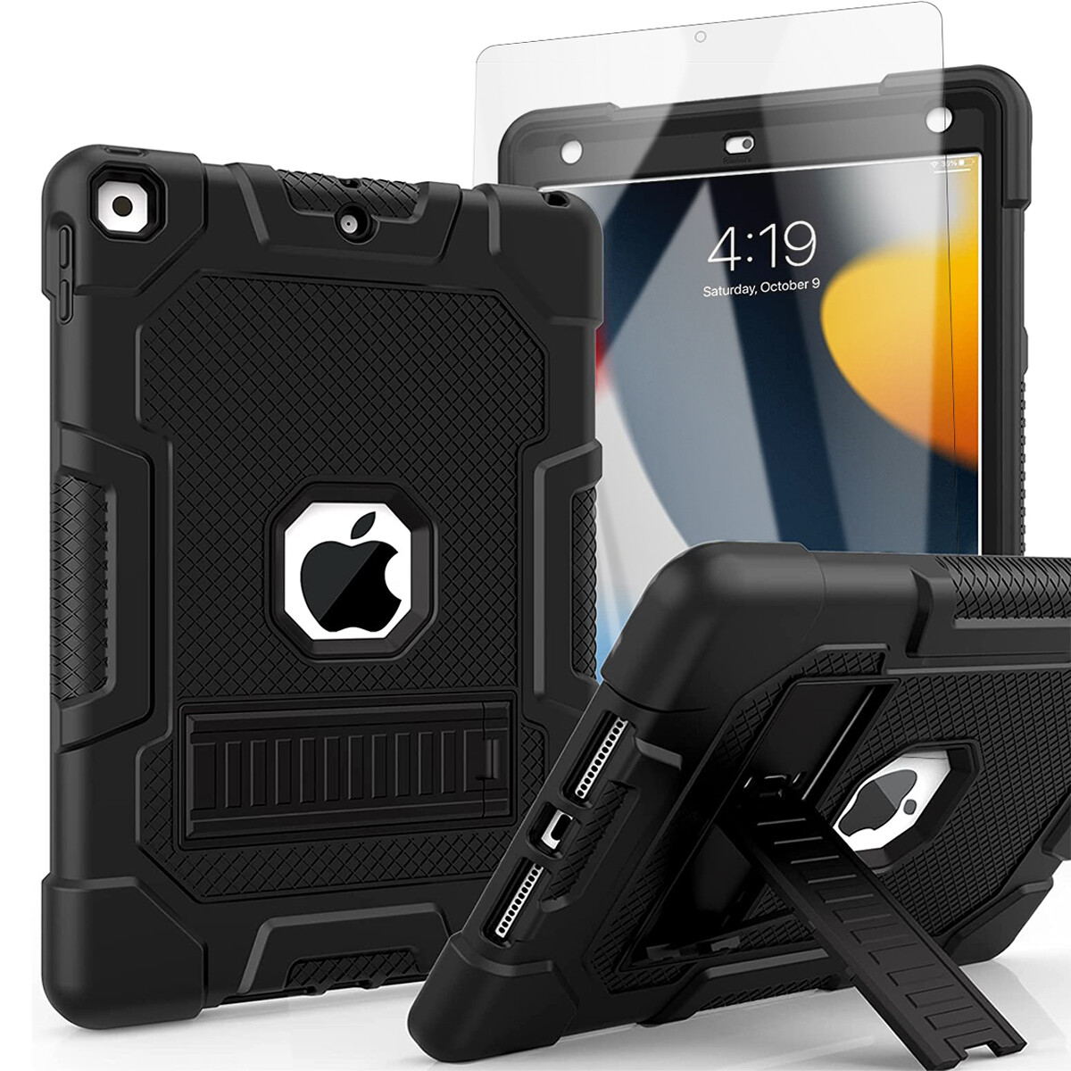 For Apple iPad 9th Generation 10.2″ Case Heavy Duty Cover+Screen Protector+Pen