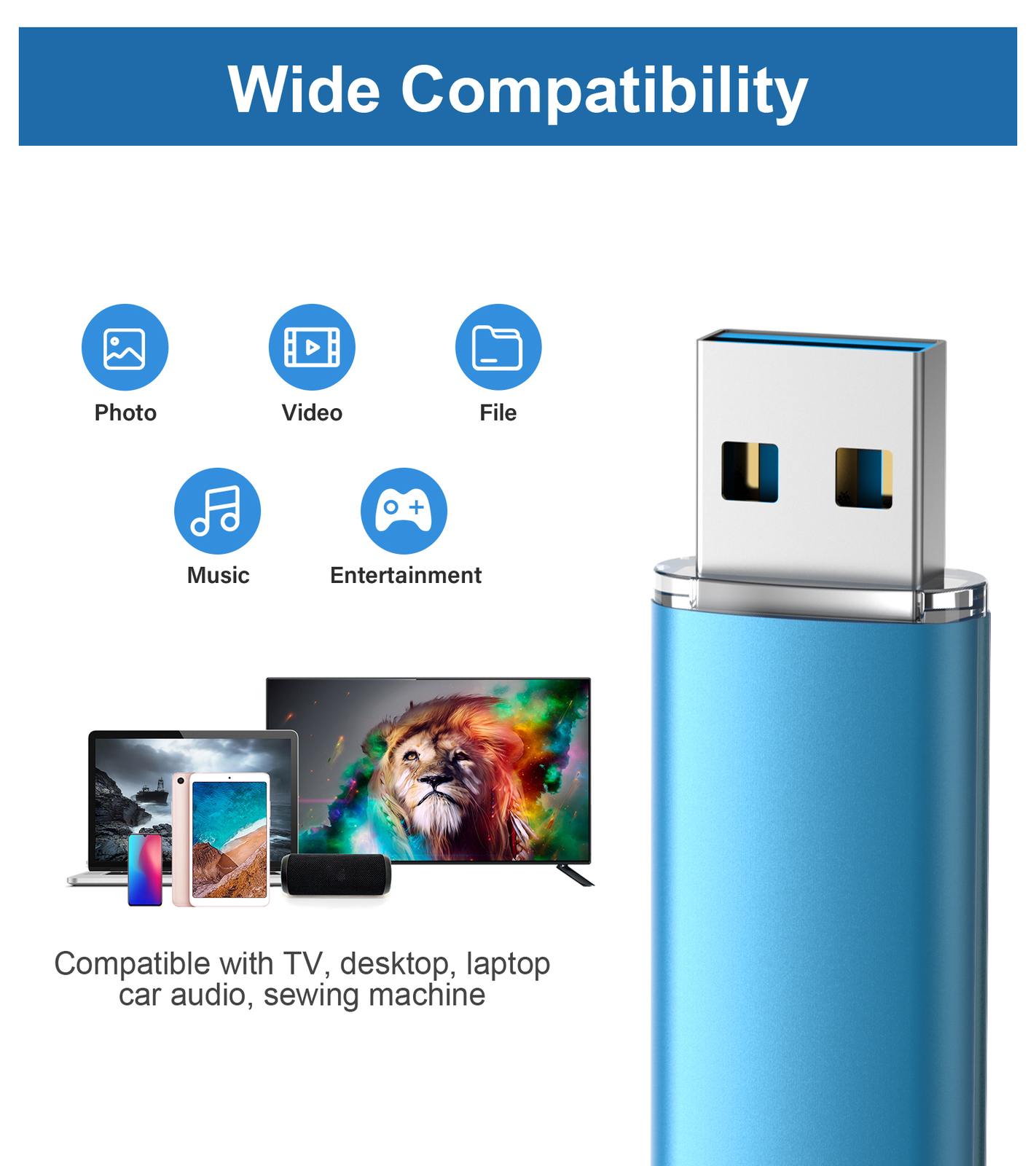 5/10PCS USB 2.0 Flash Drive TF Flash Memory Stick Thumb Pen Drive Storage Lot