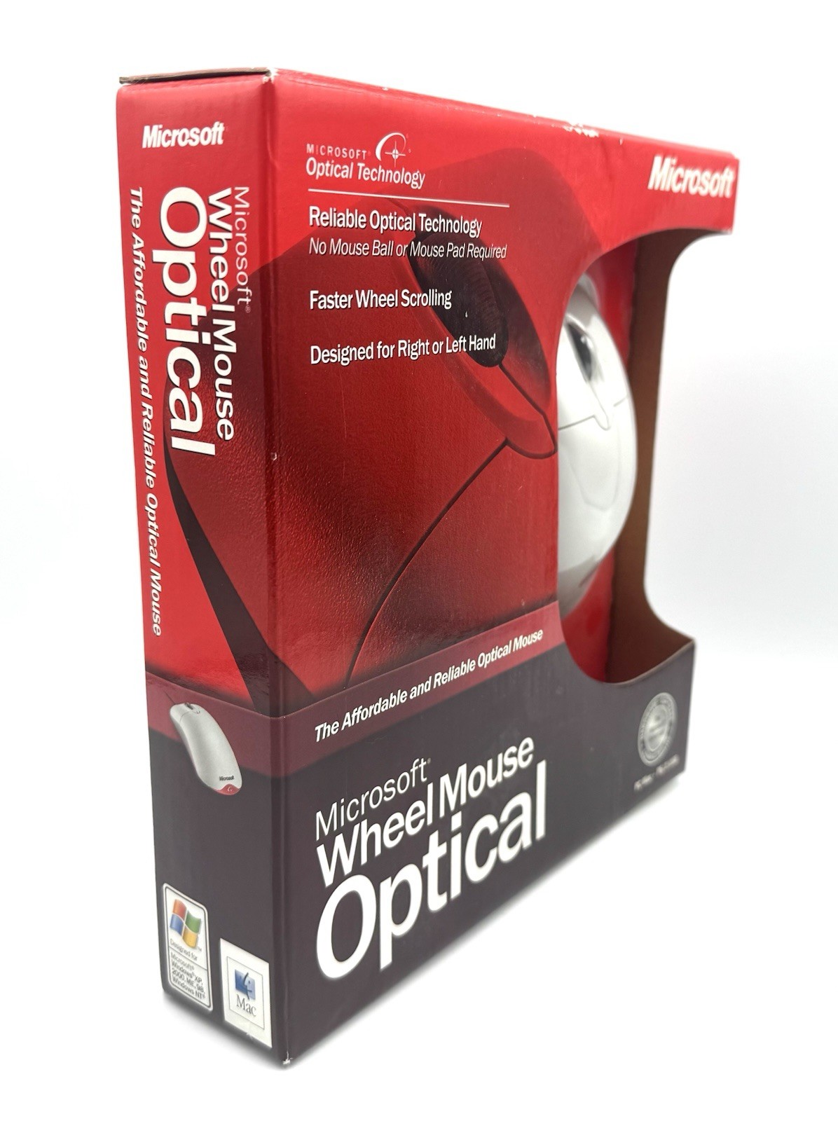Microsoft Wheel Mouse Optical Vintage Mouse: PC/MAC USB PS2 – NEW/SEALED