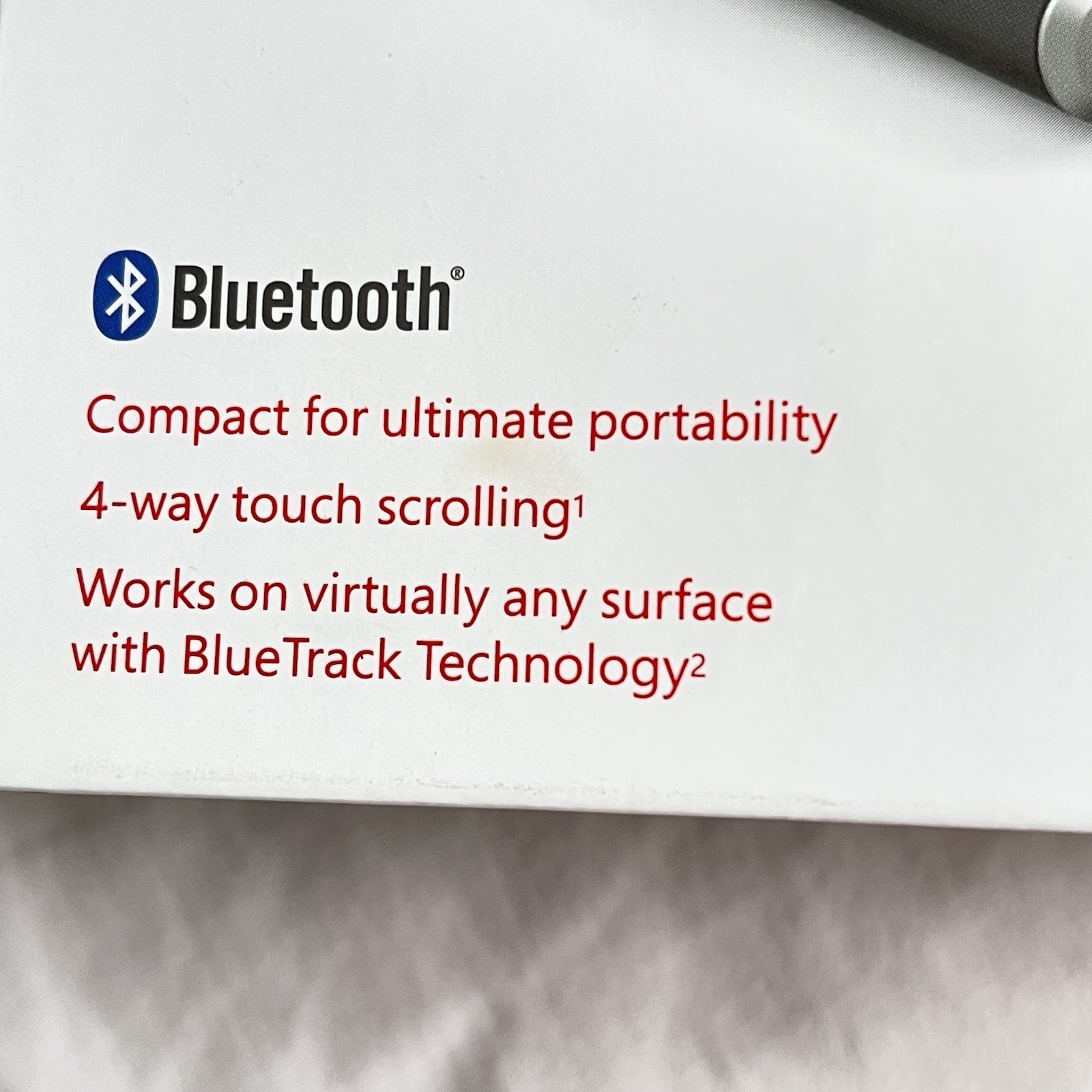 Microsoft Wedge Touch Bluetooth Mouse Model 1498 NEW OPEN BOX – tested