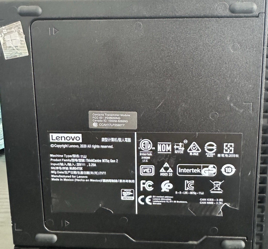 Lenovo ThinkCentre M75q (128GB SSD, AMD Ryzen 3 PRO 4350GE, 3.50GHz, 8GB RAM)…