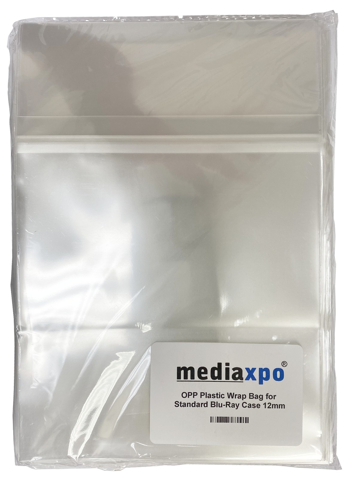 1000 OPP Plastic Wrap Bag for Standard Blu-Ray Case 12mm ** 1-3 DAY