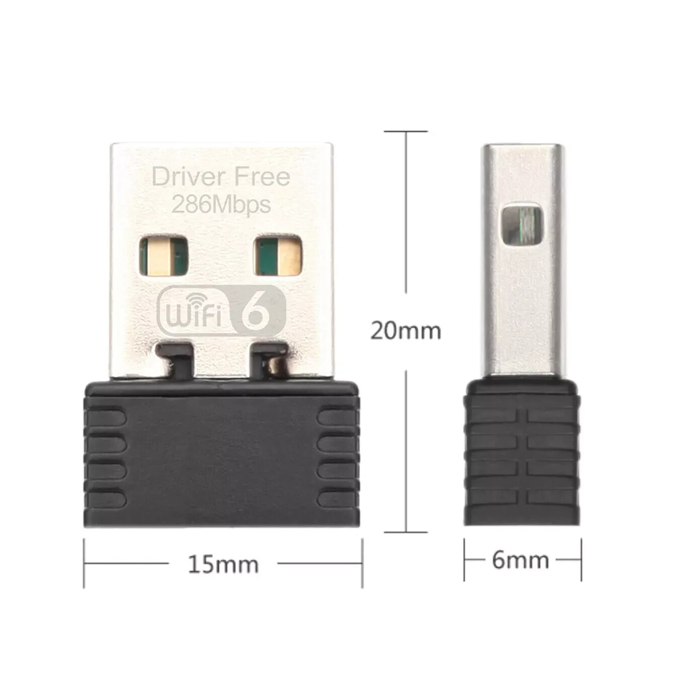 AX286 USB WiFi 6 Mini USB WiFi Adapter 2.4GHz Driver Free Wifi Dongle Win7/10/11
