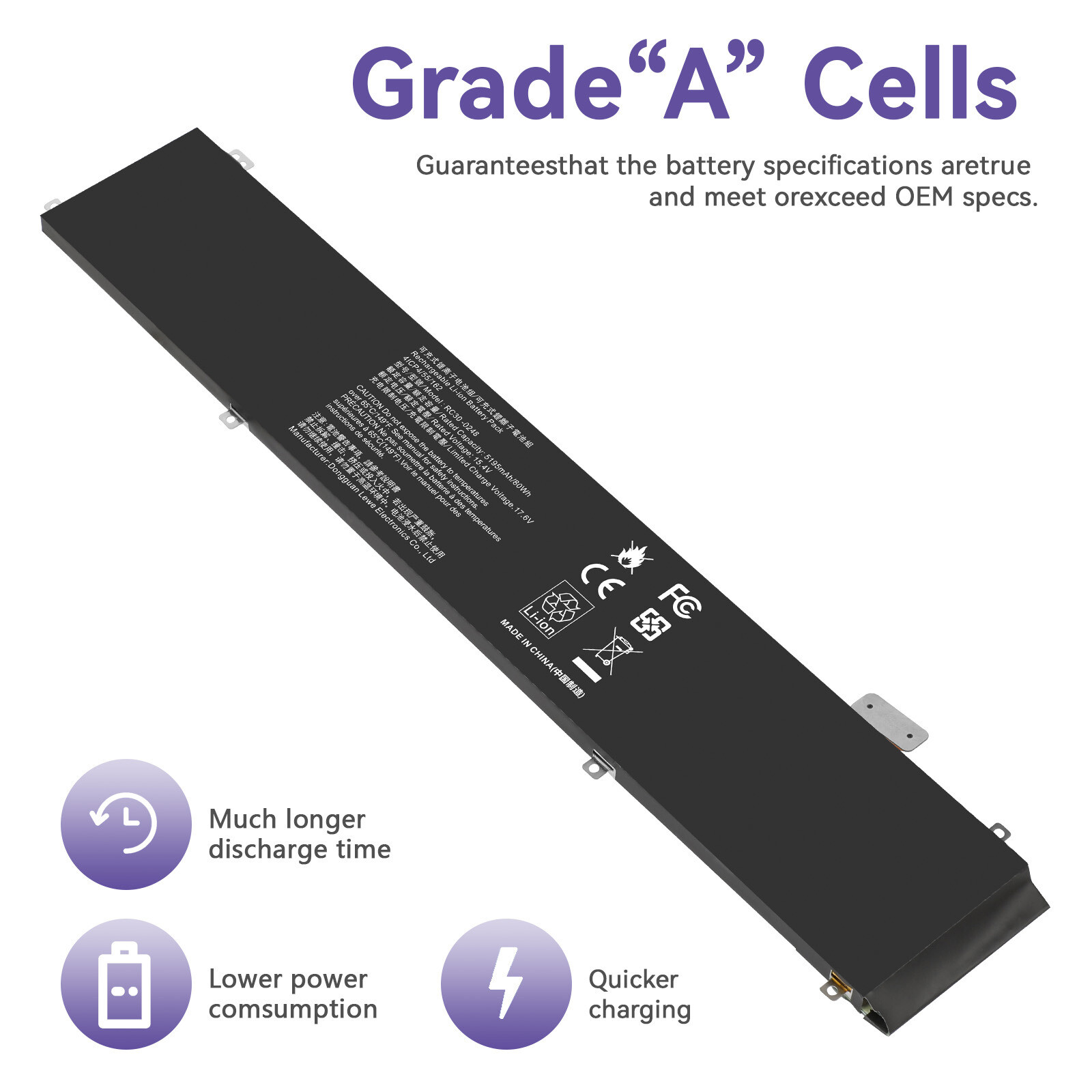 RC30-0248 Laptop Battery Replacement for Razer Blade 15 2018 Advanced RZ09-02