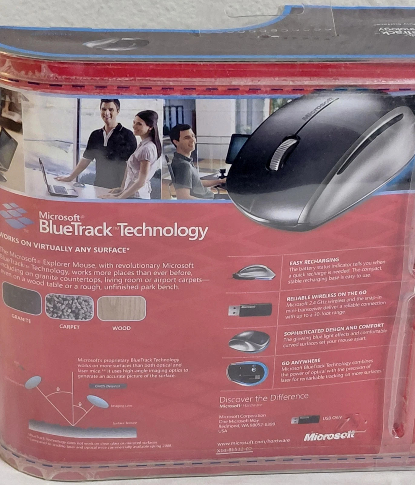 Microsoft Explorer Mouse BlueTrack Rechargeable Wireless USB Mouse New Sealed