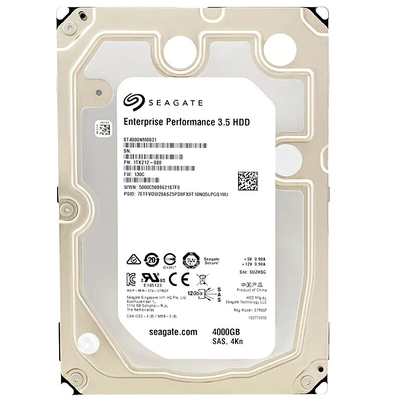 Seagate Enterprise Performance 3.5 HDD 4TB 10K RPM 4Kn SAS 12Gb/s ST4000nm0031