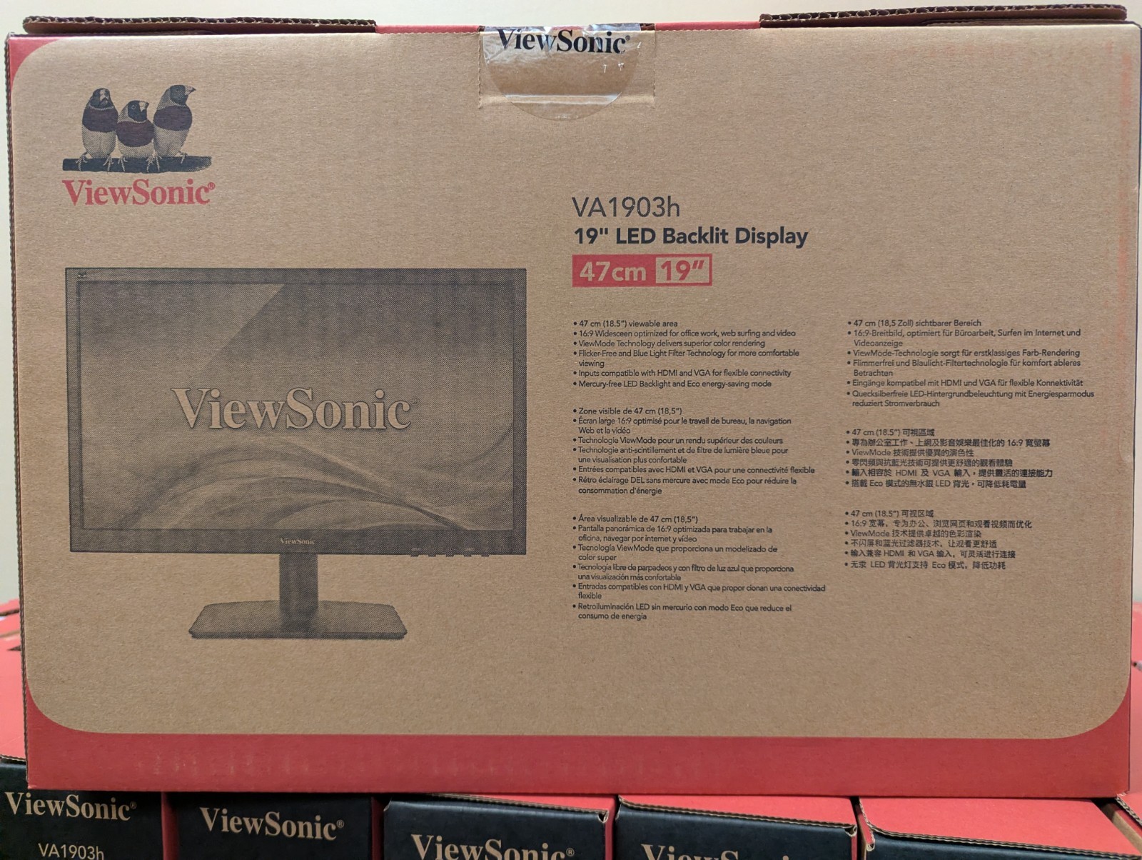ViewSonic VA1903H 19” Back LED Backlit