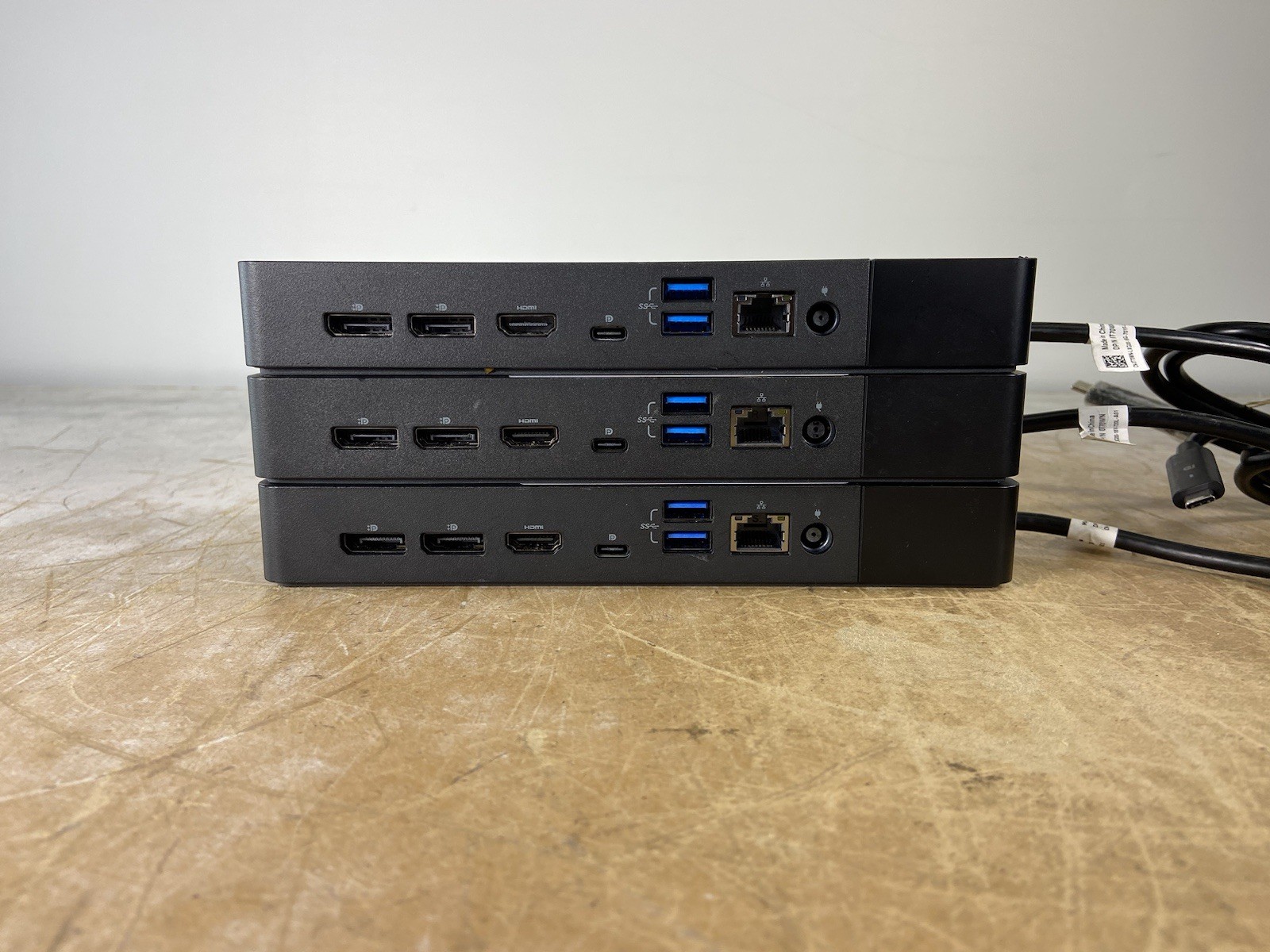 (LOT OF 3) DELL WD19S (K20A) DOCKING STATION ONLY