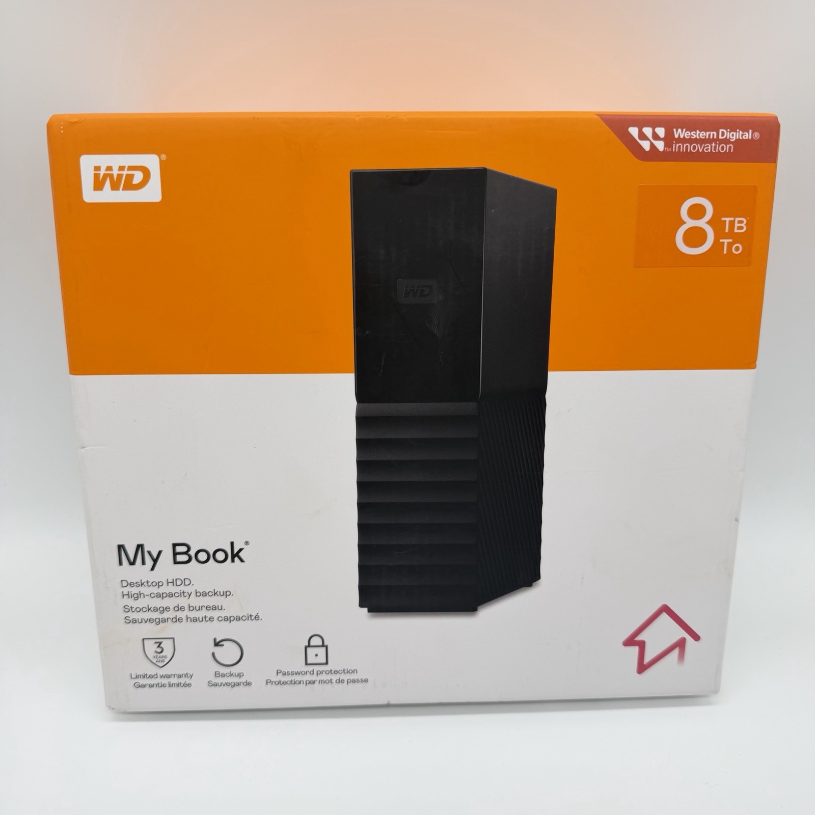 Brand New 8TB Western digital WD My Book Desktop External Hard Drive HDD NIB
