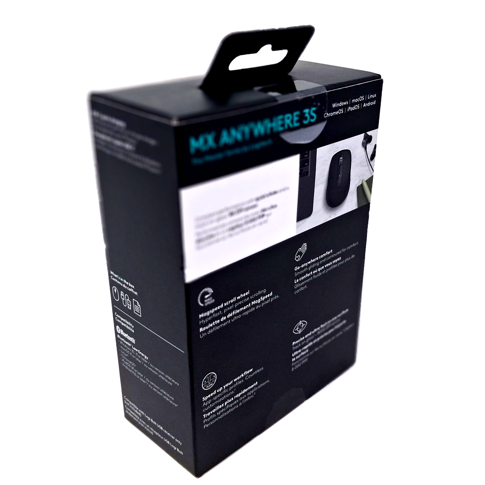 Logitech MX Anywhere 3S Wireless Mouse Mag speed – Black