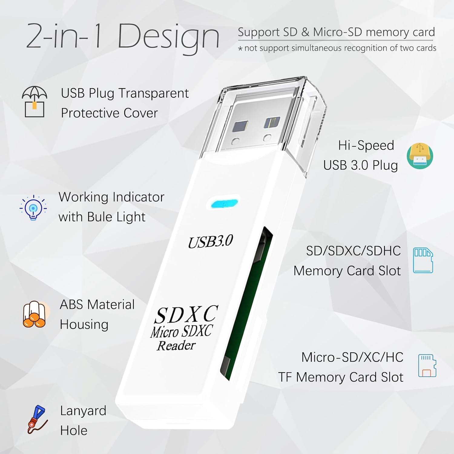 USB 3.0 Micro SD SDHC TF Card Reader Memory Adapter for PC Laptop Camera lot