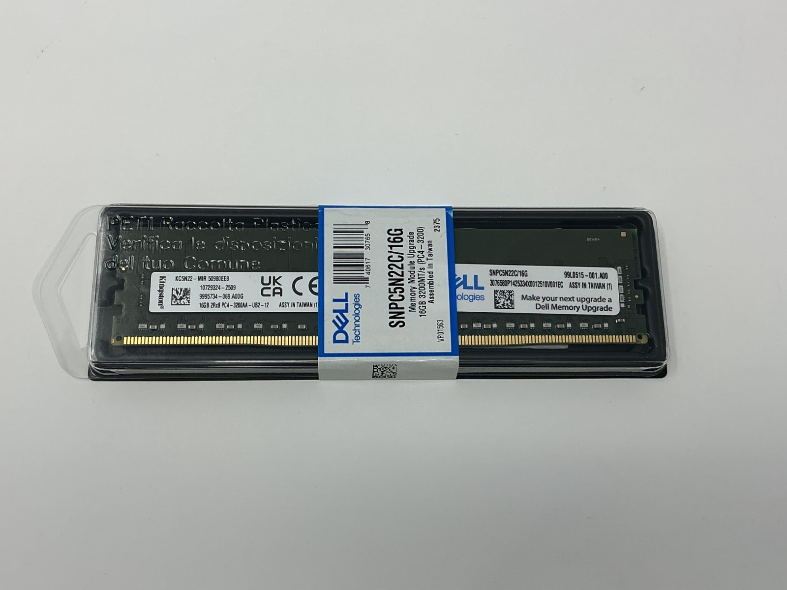 Dell SNPC5N22C/16G 16GB DDR4 3200MHz PC4-25600 UDIMM Non-ECC Memory