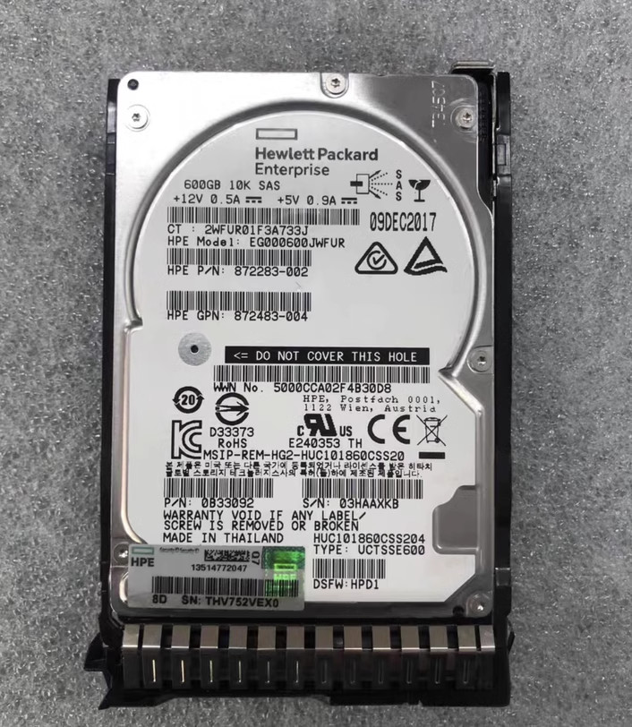 NEW FOR HP 872477-B21 872736-001 600G 10K SAS 12G G9 G10 Hard Drive