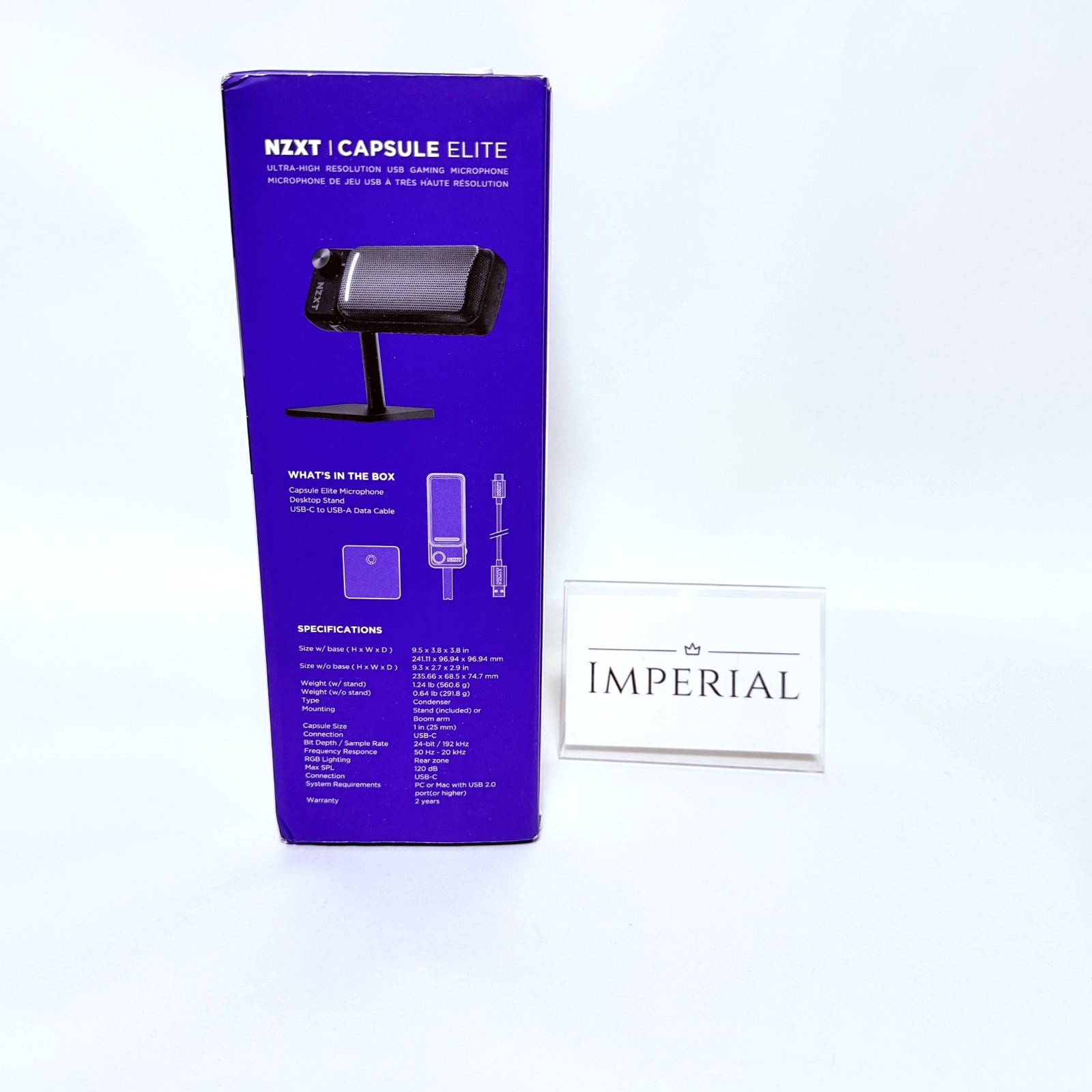 NZXT CAPSULE ELITE WIRED USB MICROPHONE BLACK Cardioid AP-PUMIC-B1 SP1192