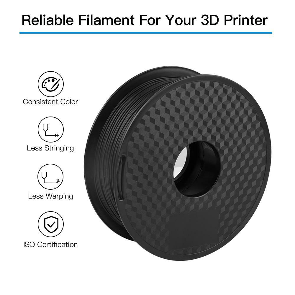 5/10KG Creality PLA 3D Printer Filament 1.75mm 1KG/Roll Multicolor +/-0.02mm US