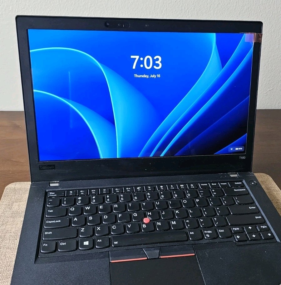 Lenovo ThinkPad T480 Intel Core i7 8550U 32GB Ram 1TB SSD 14″ 4K IPS Win 11 Pro
