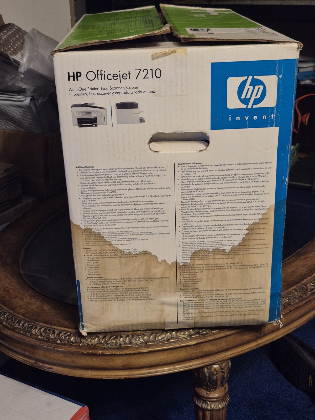 HP OfficeJet 7210 All-In-One Inkjet Printer ,nob
