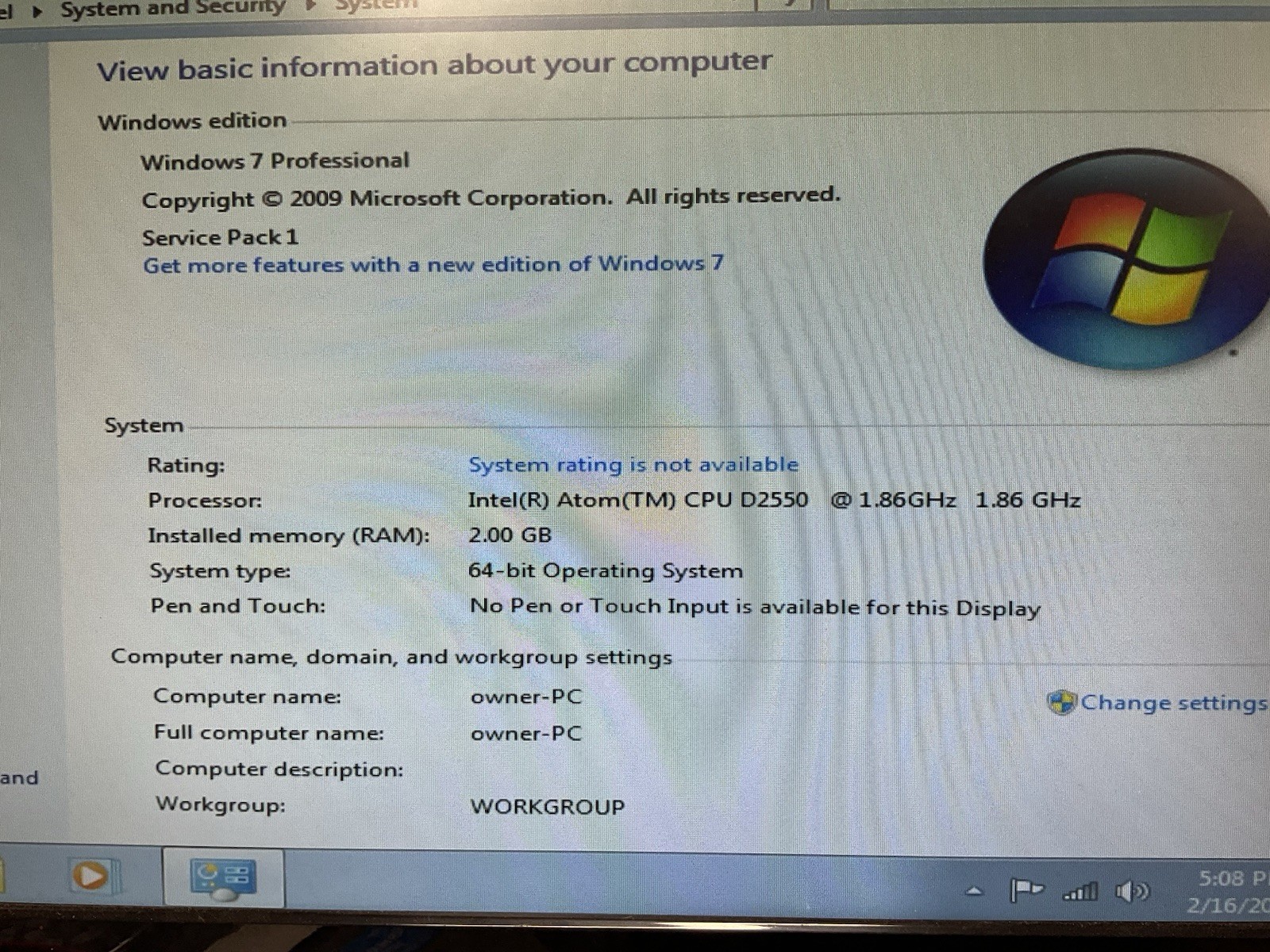Tangent Rugged Mini L1 PC Computer With Power Supply Tested