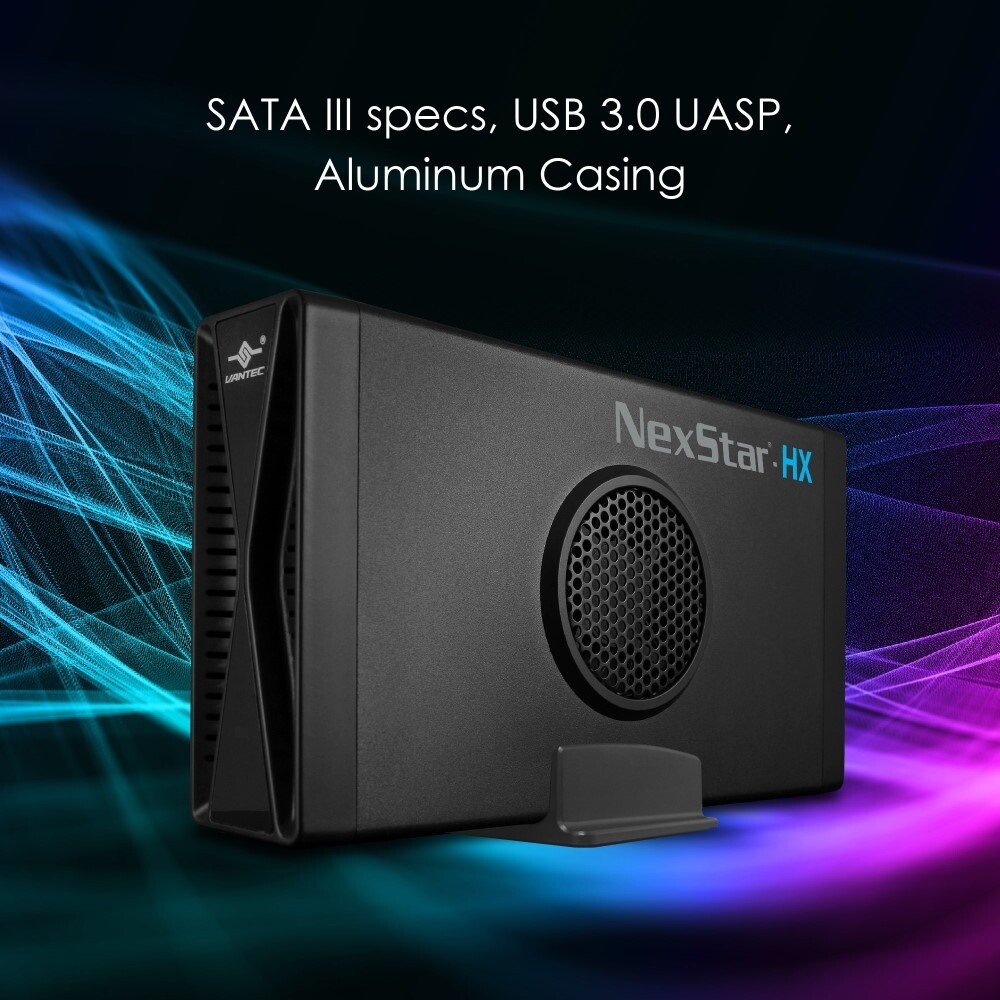 NexStar® HX, 3.5″ SATA III Hard Drive Enclosure USB 3.0 With Fan