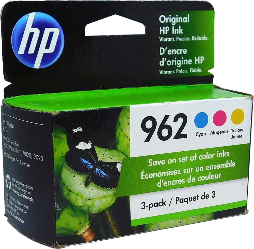 HP 962/3YP00AN 3 Pack Color Combo Ink Cartridge – New in Box