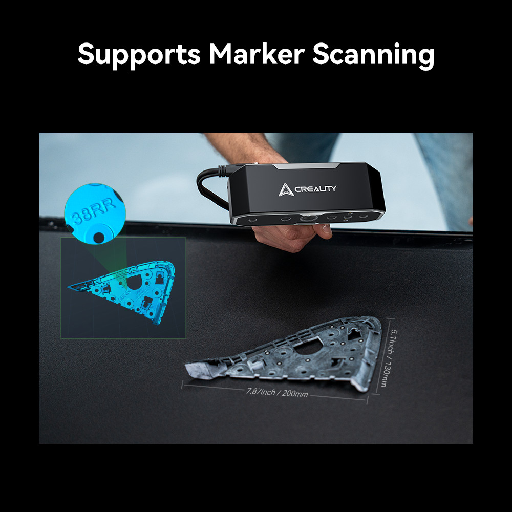 Creality 3D Scanner Otter Handheld 0.02mm 20FPS Full-Color Scan with Scan Bridge