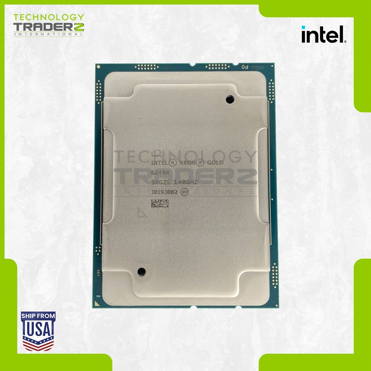 ** SRGZL Intel Xeon Gold 6246R 16-Core 3.40GHz 35.75MB 205W FCLGA3647 Processor