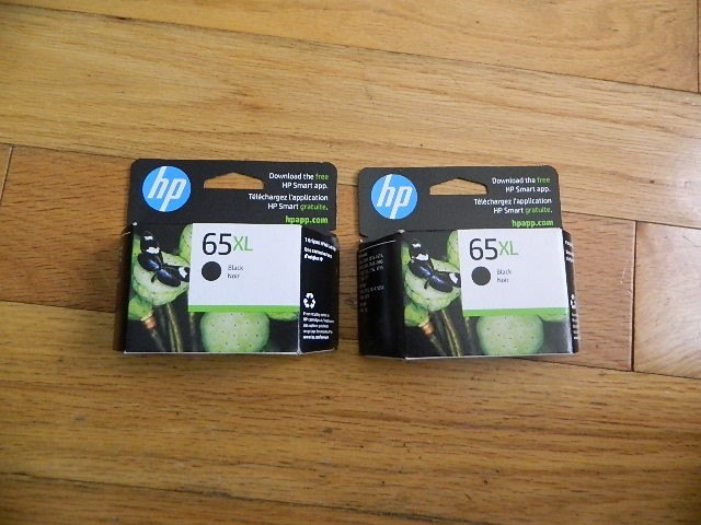 2026 GENUINE SET 2 HP #65XL LARGE BLACK CARTRIDGES DeskJet 2622 3720 3758 SEALED