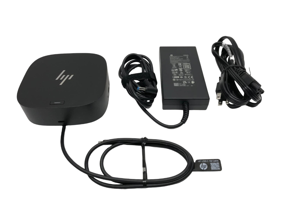 HP USB-C G5 Docking Station 5TW10AA#ABA w/ 120W Power Adapter – Tested
