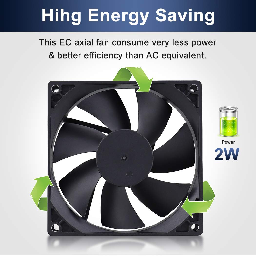 Wathai EC 90mm x 25mm Ball AC Axial Cooling Fan 110V 115V 120V 220V 240V