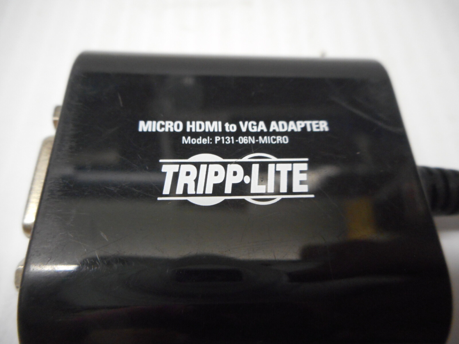 Tripp-Lite Micro HDMI M To VGA Adapter Black 9″ Model P131-06N-Micro