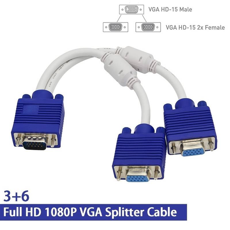 8 Inch SVGA Splitter Cable