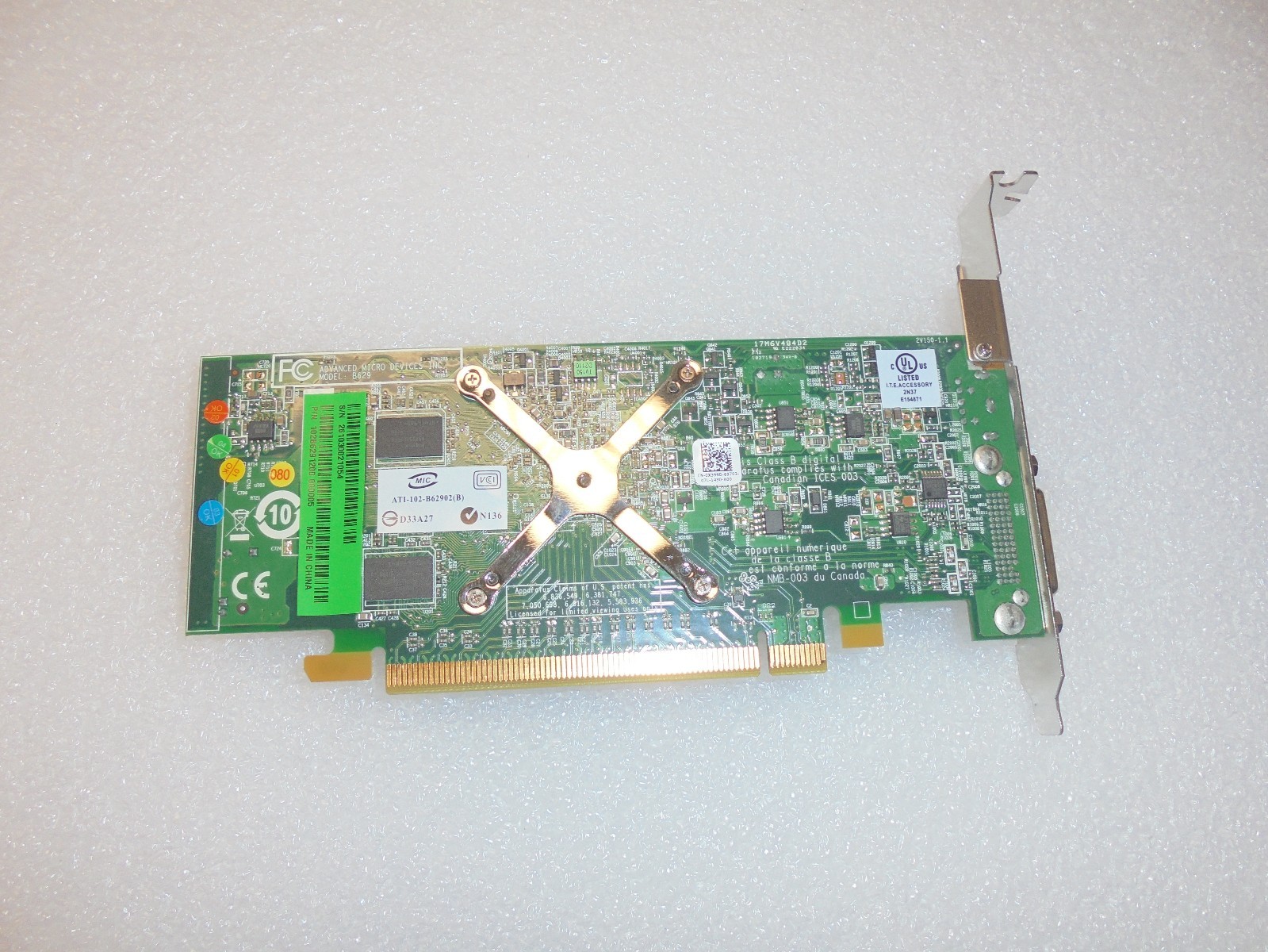 Dell ATI Radeon HD3450 256MB PCI-E DMS-59 Dual Video Card 0X399D PCIe x16