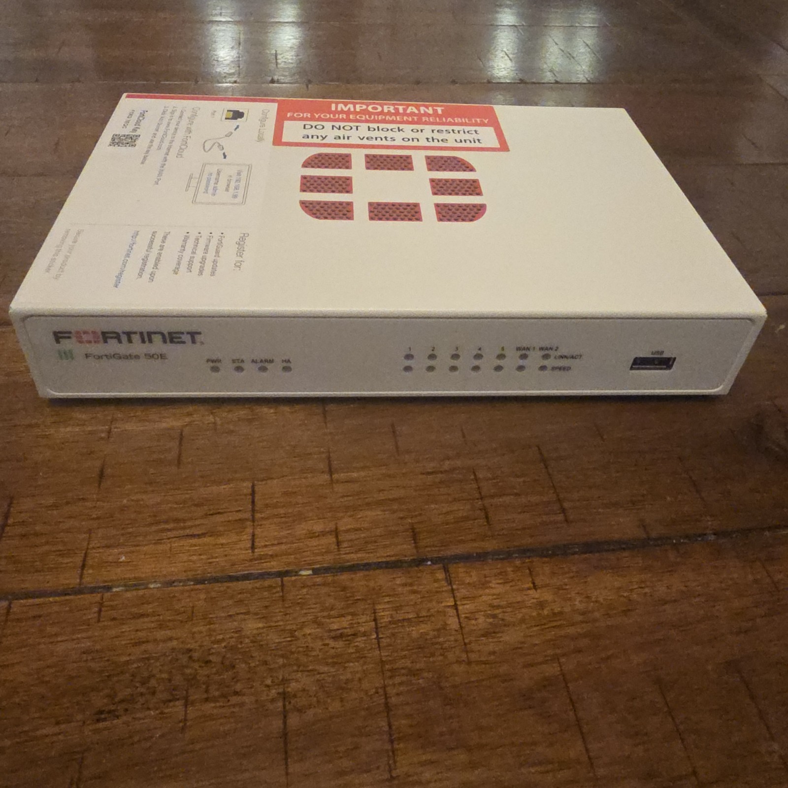 Fortinet FORTIGATE 50E Firewall Security Tested, Device Only
